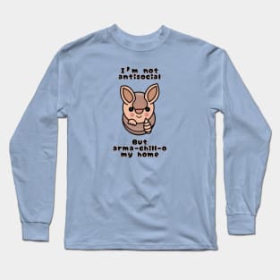 I’m Not Antisocial Armadillo Long Sleeve T-Shirt